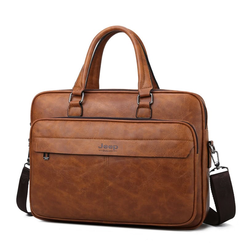 HB-8015 , 14 Inch Leather Laptop Bag,Briefcase for Men,Men's messenger bag