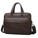 HB-8015 , 14 Inch Leather Laptop Bag,Briefcase for Men,Men's messenger bag