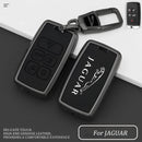 CKC-JAGUAR-B-Z-GM,JAGUAR Zinc Alloy Key Cover with Keychain | Smart Key Fob Protector | Durable Anti-Scratch Metal Case