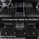 CFM-H6-GEN3-2125-CF-CP, imix home Premium 3D-Moulded Double-Layer Floor Mats – HAVAL H6 2021~2025 (3-Piece Set)