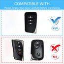 CKC-LEXUS-A-Z-GM, LEXUS Type A Zinc Alloy Key Cover with Keychain | Smart Key Fob Protector | Durable Anti-Scratch Metal Case