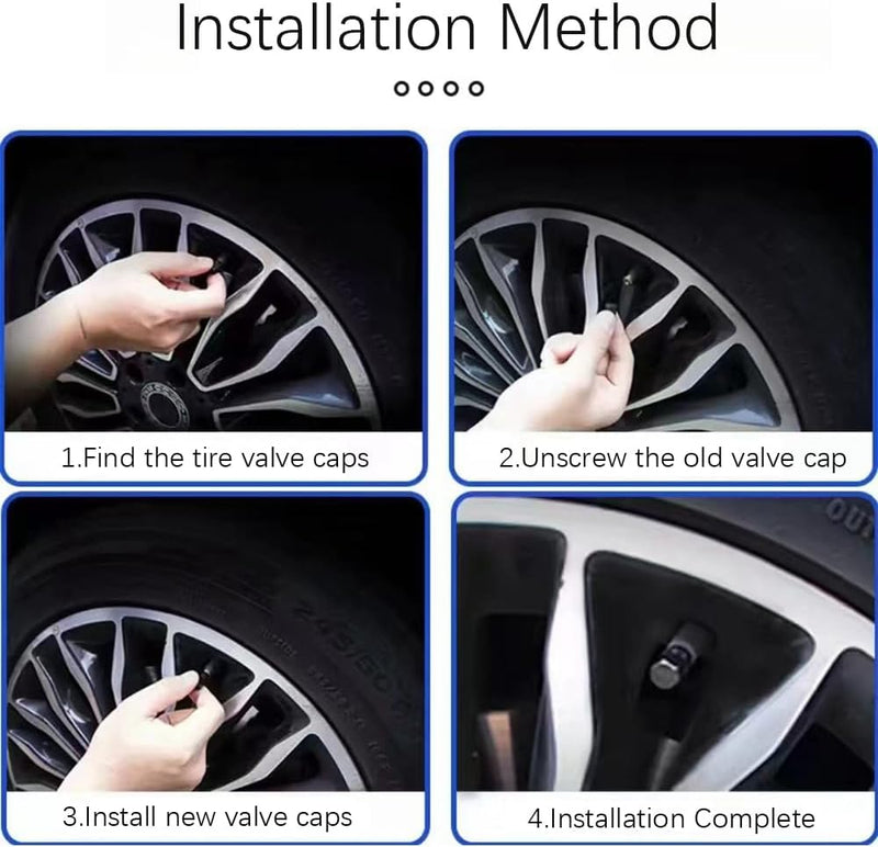 AVC-005-FOTON-01, 4PCS FOTON Emblem Chrome Diamond Knurled Aluminium Tyre Air Valve Caps