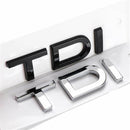 AD-TDI-GBK, High Quality ABS Audi TDI Trunk Badges-Gloss Black