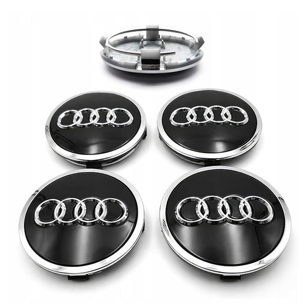 AUDI-RIMCAP-69, 4 PCS Original size AUDI Rim Cap - Ø69mm