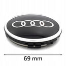AUDI-RIMCAP-69, 4 PCS Original size AUDI Rim Cap - Ø69mm