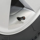 AVC-005-VW-R-02 ,4PCS Rline Emblem Chrome Diamond Knurled Aluminium Tyre Air Valve Caps