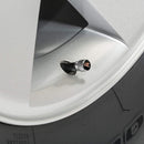AVC-005-VW-R-02 ,4PCS Rline Emblem Chrome Diamond Knurled Aluminium Tyre Air Valve Caps