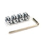 AVC-010, Sport Bullet Tire Valve Stem Caps, 4PCS Aluminum Wheel Valve Stem Covers with Anti Theft Design, Dust Proof Stem Air Cap with Rubber Ring, Universal for Car, Auto, Motorcycles, Bicycles With Allen Key,Anti-theft