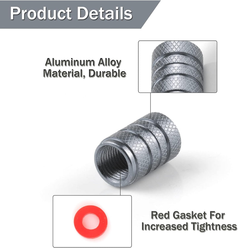 AVC-012, imix home-5PCS All Brand Emblem Aluminium Tyre Air Valve Caps with O Rubber Seal,Corrosion Resistant,No air Leaking,Dustproof,Universal Stem Covers for Cars Trucks Motorcycles SUVs and Bikes