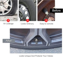 AVC-012, imix home-5PCS All Brand Emblem Aluminium Tyre Air Valve Caps with O Rubber Seal,Corrosion Resistant,No air Leaking,Dustproof,Universal Stem Covers for Cars Trucks Motorcycles SUVs and Bikes