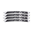 AWE-AMG-01, 4PCS 3D Wheel hub Stickers Decorative Stickers AMG Sticker car Logo Badge Stickers Aluminum Alloy Material for All Mercedes-Benz Models Accessories