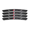 AWE-SLINE-01, 4PCS 3D Wheel hub Stickers Decorative Stickers, Aluminum Alloy Material for All AUDI S LINE Models Accessories