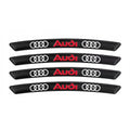 AWE-AUDI-01, 4PCS 3D Wheel hub Stickers Decorative Stickers, Aluminum Alloy Material for All AUDI Models Accessories