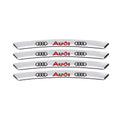AWE-AUDI-01, 4PCS 3D Wheel hub Stickers Decorative Stickers, Aluminum Alloy Material for All AUDI Models Accessories