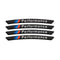 AWE-BM-01, 4PCS 3D Wheel hub Stickers Decorative Stickers M Sticker car Logo Badge Stickers Aluminum Alloy Material for All BMW Models Accessories
