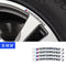 AWE-BM-01, 4PCS 3D Wheel hub Stickers Decorative Stickers M Sticker car Logo Badge Stickers Aluminum Alloy Material for All BMW Models Accessories