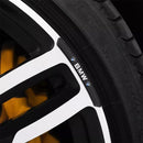 AWE-BMW-02, 4PCS 3D Wheel hub Stickers Decorative Stickers M Sticker car Logo Badge Stickers Aluminum Alloy Material for All BMW Models Accessories
