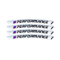 AWE-BMW-03, 4PCS 3D Wheel hub Stickers Decorative Stickers M Sticker car Logo Badge Stickers Aluminum Alloy Material for All BMW Models Accessories