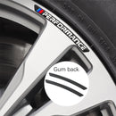 AWE-BMW-03, 4PCS 3D Wheel hub Stickers Decorative Stickers M Sticker car Logo Badge Stickers Aluminum Alloy Material for All BMW Models Accessories