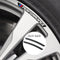 AWE-BMW-03, 4PCS 3D Wheel hub Stickers Decorative Stickers M Sticker car Logo Badge Stickers Aluminum Alloy Material for All BMW Models Accessories
