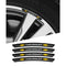 AWE-CHEVROLET-01, 4PCS 3D Wheel Hub Stickers Decorative Stickers, Aluminum Alloy Material for All CHEVROLET Models Accessories