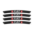 AWE-FIAT-01, 4PCS 3D Wheel Hub Stickers Decorative Stickers, Aluminum Alloy Material for All  Models Accessories