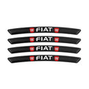 AWE-FIAT-01, 4PCS 3D Wheel Hub Stickers Decorative Stickers, Aluminum Alloy Material for All  Models Accessories