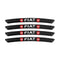 AWE-FIAT-01, 4PCS 3D Wheel Hub Stickers Decorative Stickers, Aluminum Alloy Material for All  Models Accessories