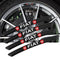 AWE-FIAT-01, 4PCS 3D Wheel Hub Stickers Decorative Stickers, Aluminum Alloy Material for All  Models Accessories