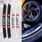 AWE-FIAT-01, 4PCS 3D Wheel Hub Stickers Decorative Stickers, Aluminum Alloy Material for All  Models Accessories