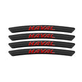 AWE-HAVAL-01, 4PCS 3D Wheel Hub Stickers Decorative Stickers, Aluminum Alloy Material for All HAVAL Models Accessories