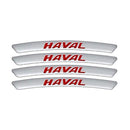 AWE-HAVAL-01, 4PCS 3D Wheel Hub Stickers Decorative Stickers, Aluminum Alloy Material for All HAVAL Models Accessories