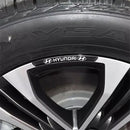 AWE-HYUNDAI-01, 4PCS 3D Wheel Hub Stickers Decorative Stickers, Aluminum Alloy Material for All HYUNDAI Models Accessories