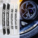 AWE-HYUNDAI-01, 4PCS 3D Wheel Hub Stickers Decorative Stickers, Aluminum Alloy Material for All HYUNDAI Models Accessories