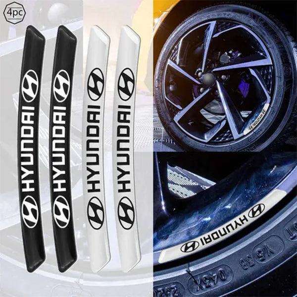 AWE-HYUNDAI-01, 4PCS 3D Wheel Hub Stickers Decorative Stickers, Aluminum Alloy Material for All HYUNDAI Models Accessories
