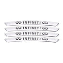 AWE-INFINITI-01, 4PCS 3D Wheel Hub Stickers Decorative Stickers, Aluminum Alloy Material for All INFINITI Models Accessories