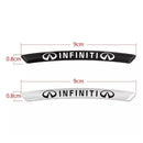 AWE-INFINITI-01, 4PCS 3D Wheel Hub Stickers Decorative Stickers, Aluminum Alloy Material for All INFINITI Models Accessories