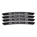 AWE-INFINITI-01, 4PCS 3D Wheel Hub Stickers Decorative Stickers, Aluminum Alloy Material for All INFINITI Models Accessories