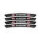 AWE-KIA-01, 4PCS 3D Wheel Hub Stickers Decorative Stickers, Aluminum Alloy Material for All KIA Models Accessories