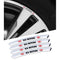 AWE-KIA-01, 4PCS 3D Wheel Hub Stickers Decorative Stickers, Aluminum Alloy Material for All KIA Models Accessories