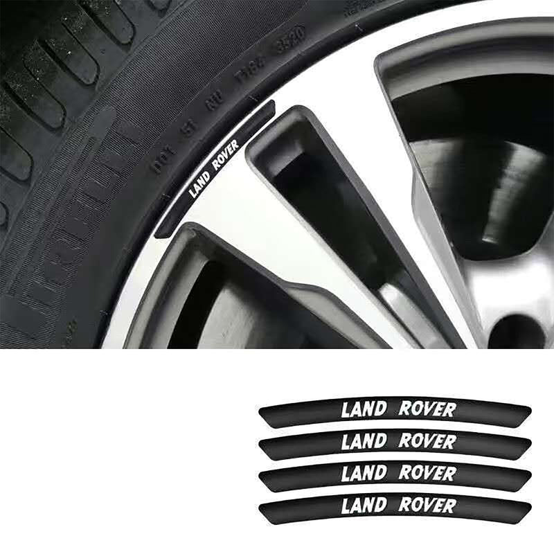 AWE-LANDROVER-01, 4PCS 3D Wheel hub Stickers Decorative Stickers, Aluminum Alloy Material for All LANDROVER Models Accessories
