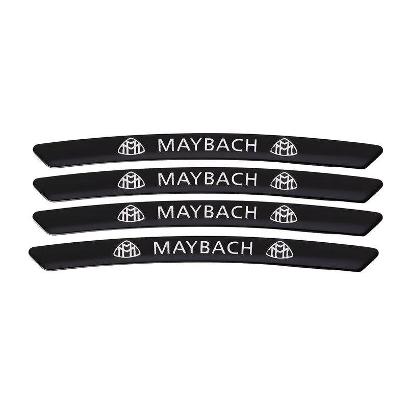 AWE-MAYBACH-01, 4PCS 3D Wheel Hub Stickers Decorative Stickers, Aluminum Alloy Material For All MAYBACH Models Accessories