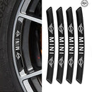AWE-MINI-01, 4PCS 3D Wheel hub Stickers Decorative Stickers, Aluminum Alloy Material for All MINI Models Accessories