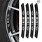 AWE-MINI-01, 4PCS 3D Wheel hub Stickers Decorative Stickers, Aluminum Alloy Material for All MINI Models Accessories