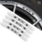 AWE-MINI-01, 4PCS 3D Wheel hub Stickers Decorative Stickers, Aluminum Alloy Material for All MINI Models Accessories