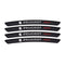 AWE-PEUGEOT-01, 4PCS 3D Wheel Hub Stickers Decorative Stickers, Aluminum Alloy Material for All PEUGEOT Models Accessories