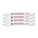AWE-PEUGEOT-01, 4PCS 3D Wheel Hub Stickers Decorative Stickers, Aluminum Alloy Material for All PEUGEOT Models Accessories