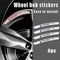 AWE-PEUGEOT-01, 4PCS 3D Wheel Hub Stickers Decorative Stickers, Aluminum Alloy Material for All PEUGEOT Models Accessories