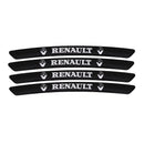 AWE-RENAULT-01, 4PCS 3D Wheel Hub Stickers Decorative Stickers, Aluminum Alloy Material for All RENAULT Models Accessories