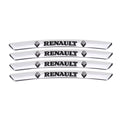 AWE-RENAULT-01, 4PCS 3D Wheel Hub Stickers Decorative Stickers, Aluminum Alloy Material for All RENAULT Models Accessories